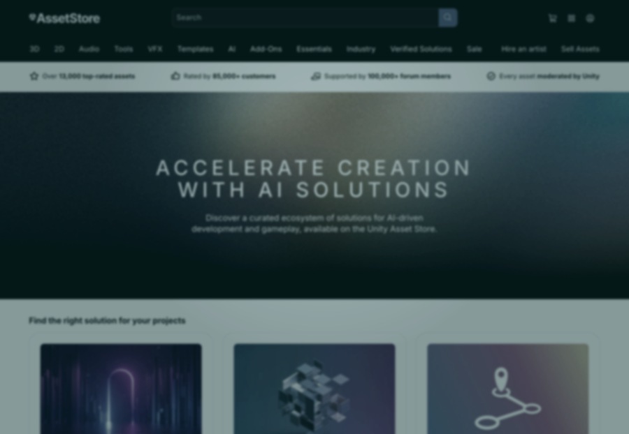 Unity AI Marketplace on the Asset Store